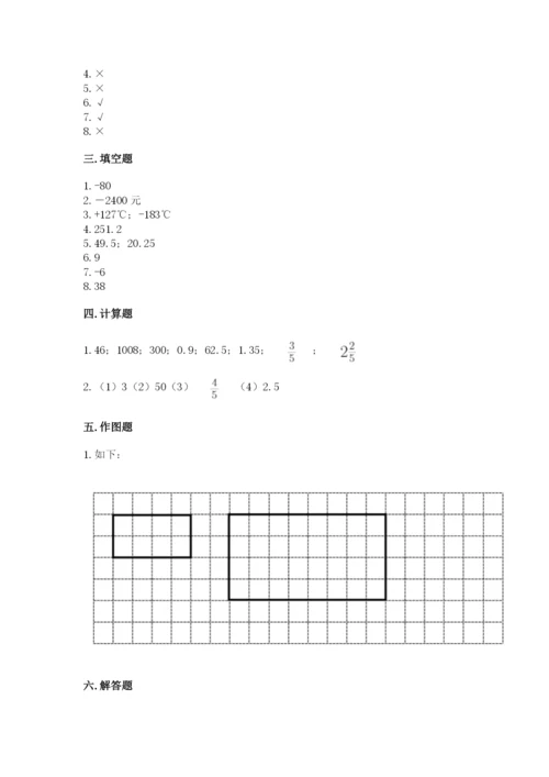 六年级下册数学期末测试卷含完整答案【考点梳理】.docx