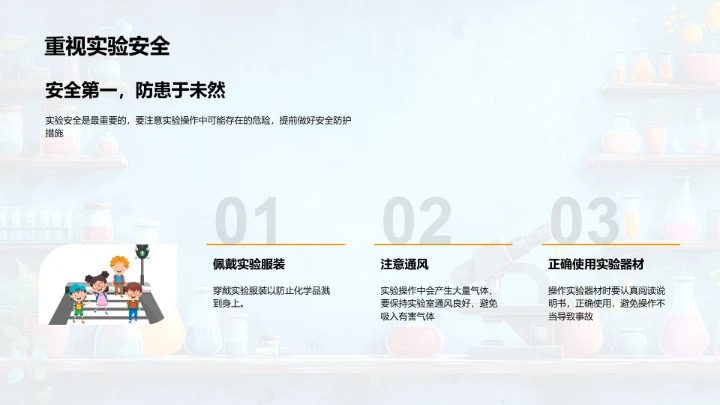 科学实验步骤与精神PPT模板