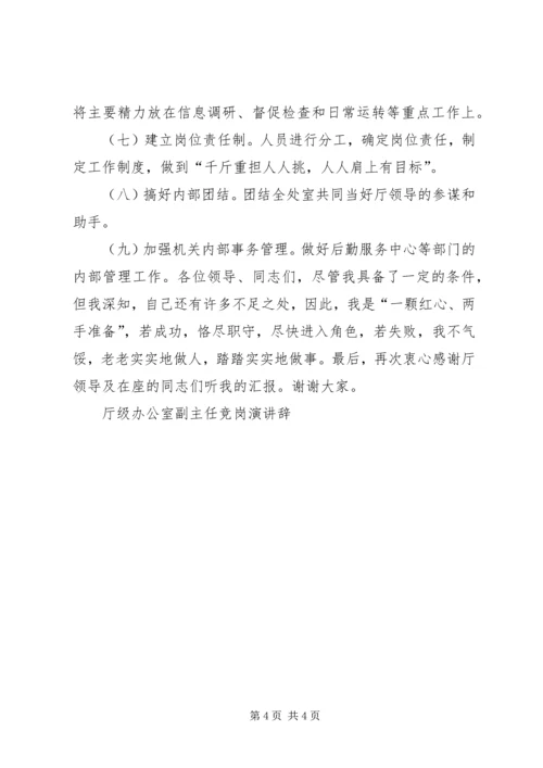 厅级办公室副主任竞岗演讲辞 (7).docx