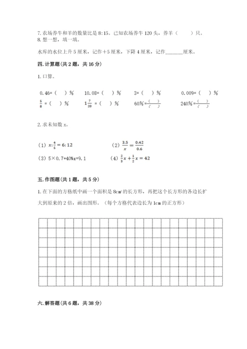 六年级下册数学期末测试卷精品【典优】.docx