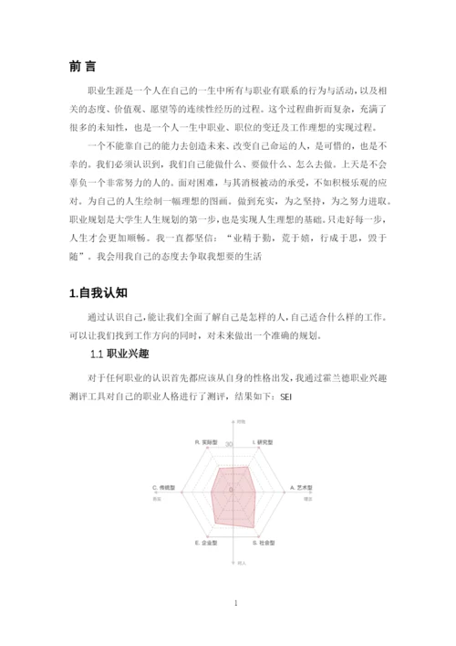 12页6000字土木工程专业职业生涯规划.docx