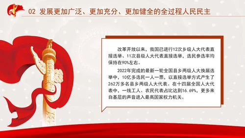 坚持和完善人民代表大会制度综述：保证人民当家作主激发人民创造活力专题党课PPT