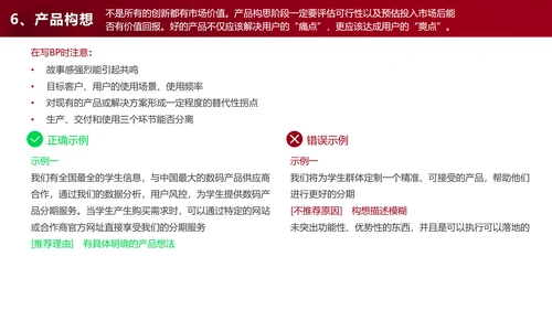 商业计划书自查手册ppt模板