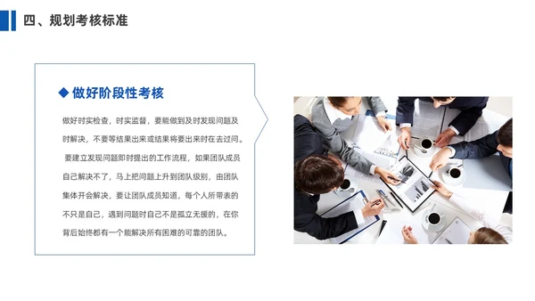 蓝色简约商务企业团队管理经验分享课件PPT