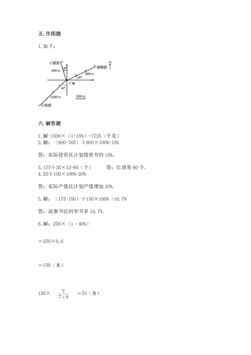 六年级上册数学期末测试卷附完整答案【易错题】.docx