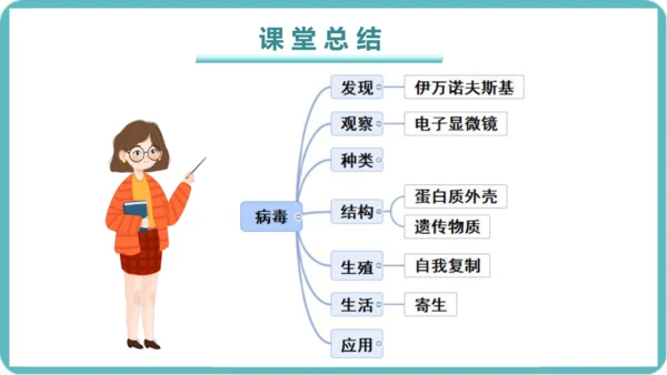 人教版生物七年级上册2.3.4《病毒》课件(共19张PPT)+视频素材