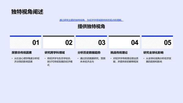 经济学开题报告