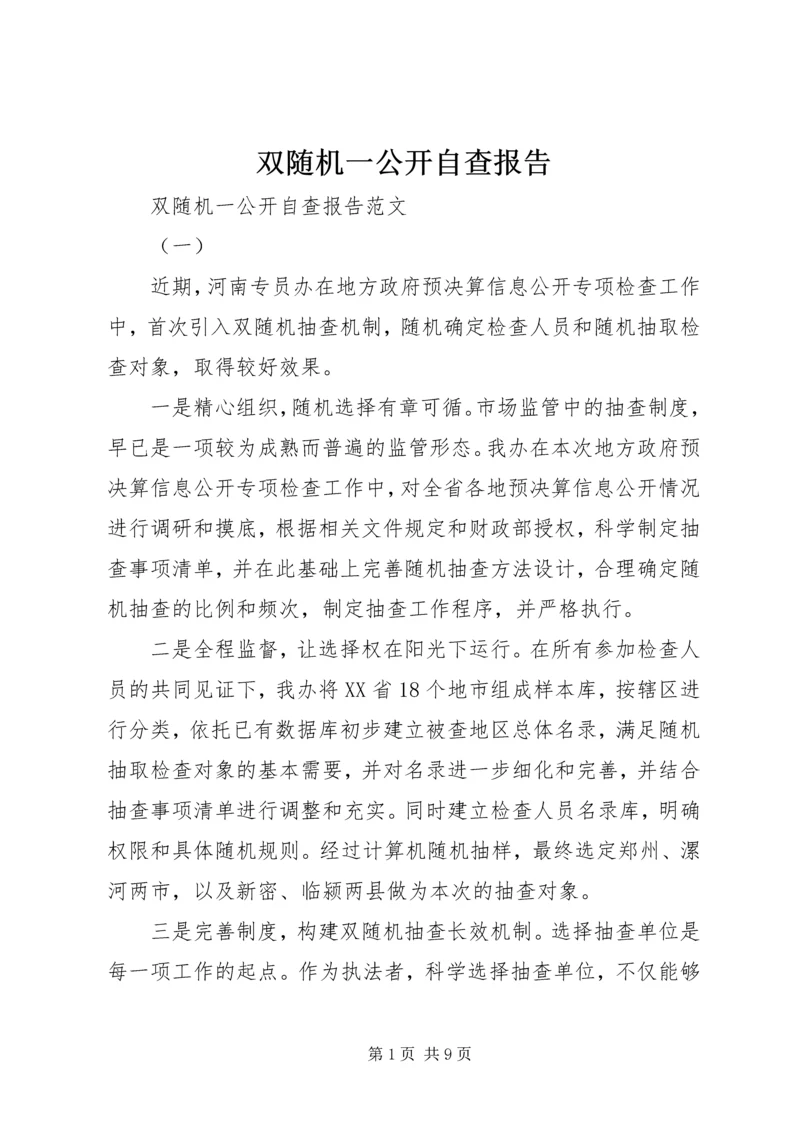 双随机一公开自查报告.docx