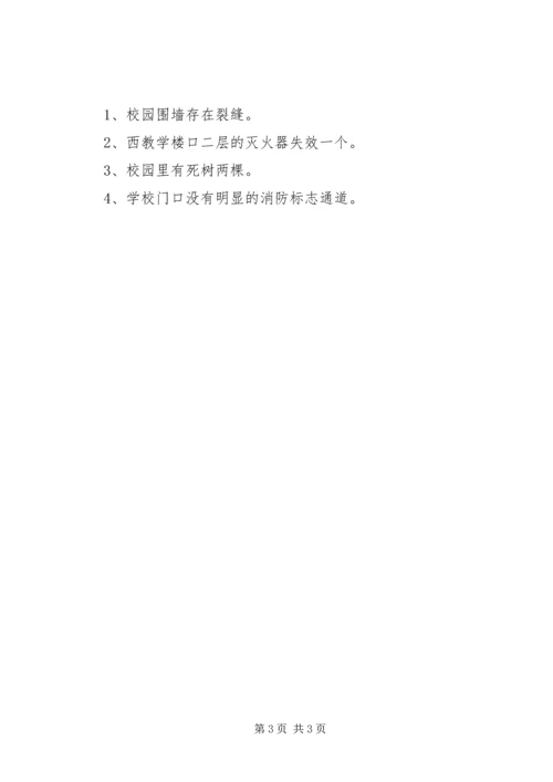 小学“庆六一”安全排查报告.docx