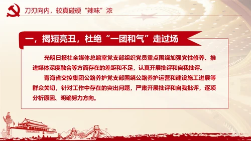 党史学习找差距明方向 PPT课件模板