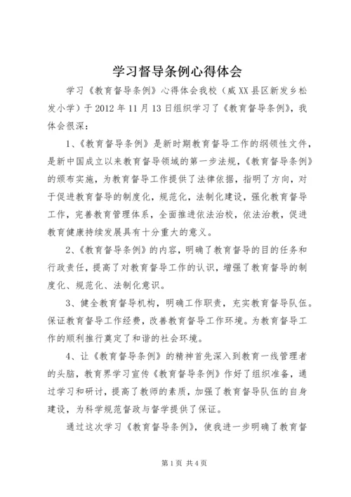 学习督导条例心得体会精编.docx