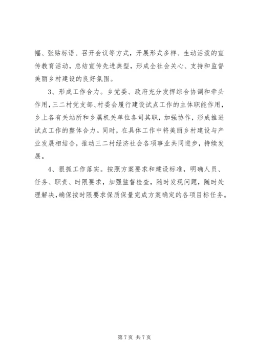 美丽乡村试点建设实施方案.docx