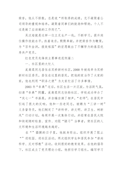 红色党员先锋岗主要事迹.docx