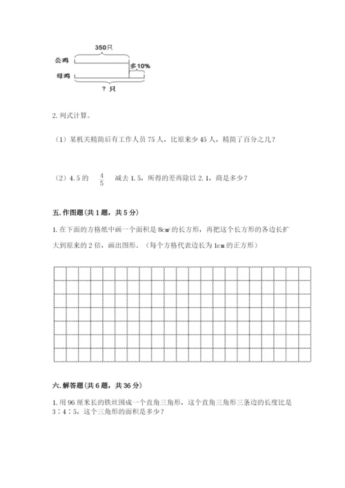 北京版六年级下册数学期末测试卷及答案【夺冠】.docx