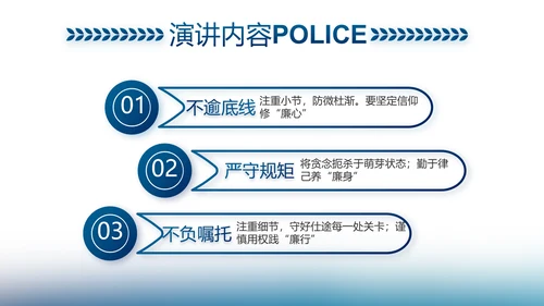 信念坚定对党忠诚公安警察动态PPT
