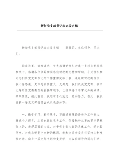 新任党支部书记表态发言稿.docx