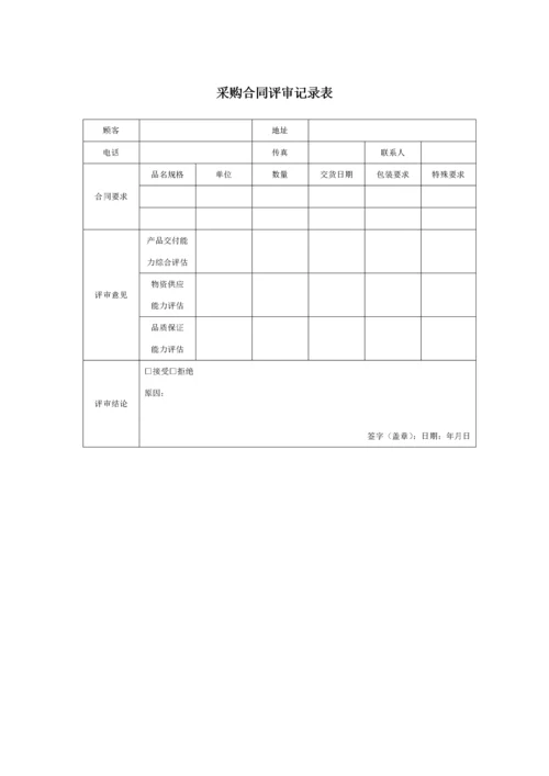 209 采购合同评审记录表-1页.docx