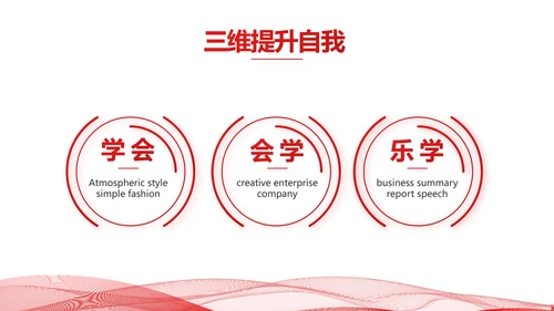 红色简约企业简介企业文化PPT动态模板