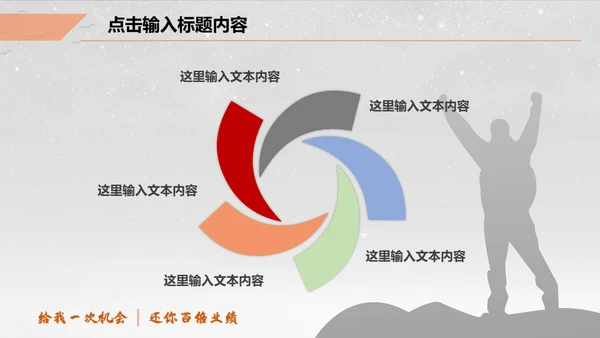 一个人前行得岗位竞聘晋升通用PPT模板