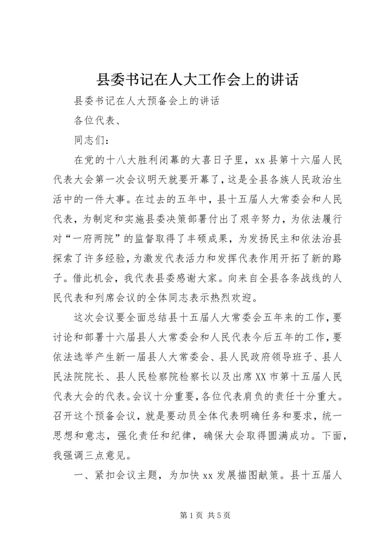 县委书记在人大工作会上的讲话 (3).docx