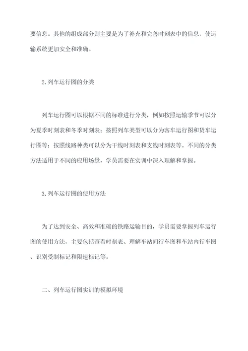 列车运行图实训指导书