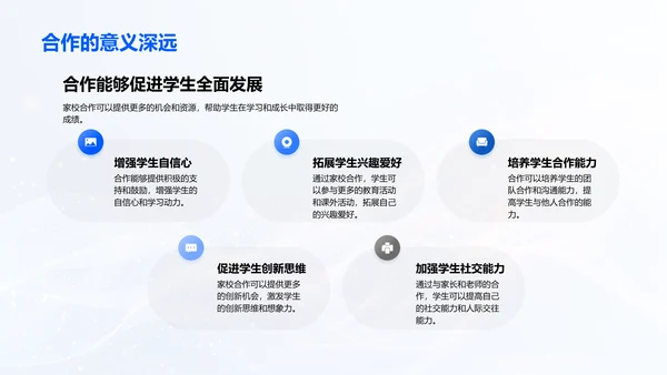 家校合力成就学生PPT模板