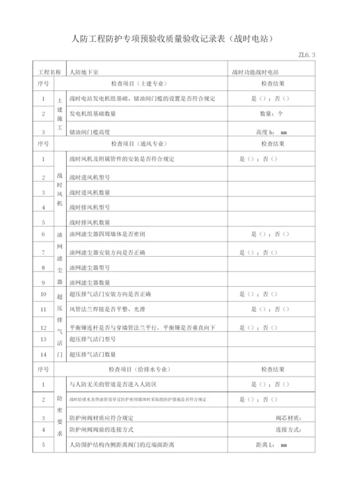 6人防工程防护专项预验收质量验收记录表ZL6..docx