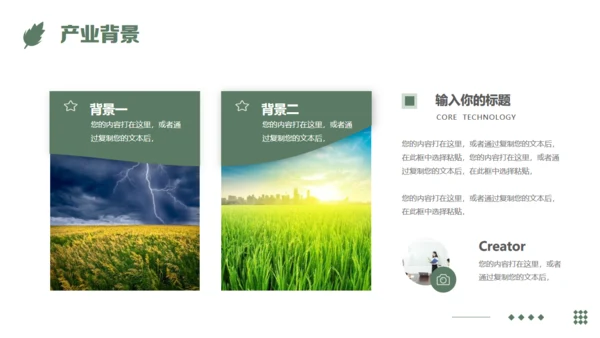 农业项目商业计划书通用PPT模板
