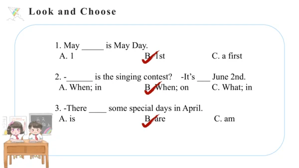 Unit 4 When is the art show Part A Let's talk课件（46