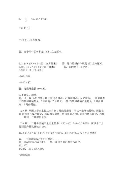 六年级小升初数学解决问题50道含答案【培优】.docx