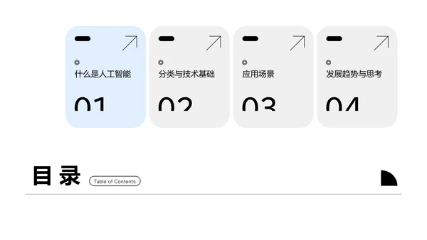蓝色科技风人工智能介绍PPT模板