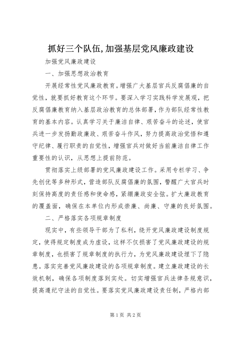 抓好三个队伍,加强基层党风廉政建设 (5).docx