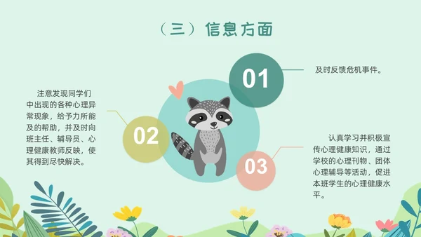 绿色卡通小学心理委员培训课件教师培训