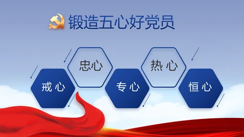党建党支部年终工作总结汇报PPT党课
