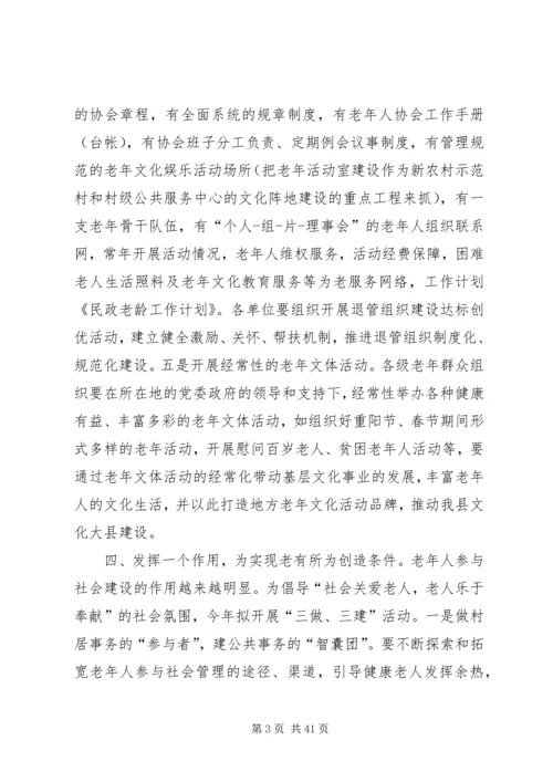 民政老龄工作计划.docx