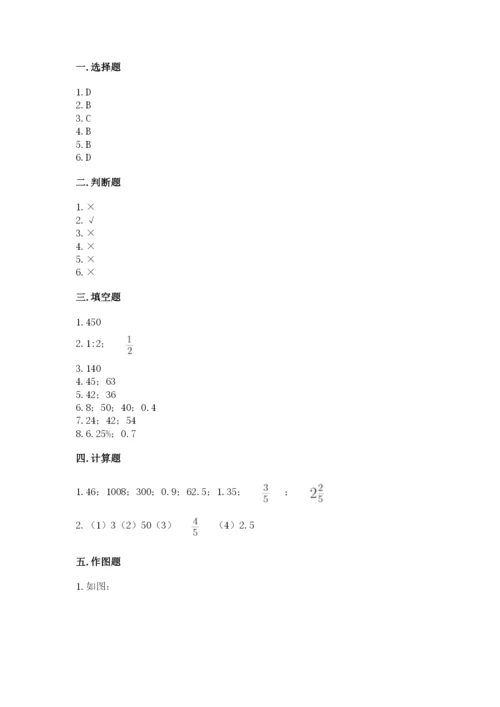 重庆市北碚区六年级下册数学期末测试卷带答案.docx