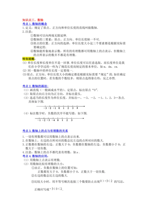 2022-2023人教版初中七年级数学第一章---有理数精品期末复习教案（解析版）
