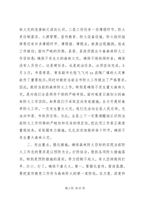 县委副书记在全县春季森林防火工作会议上的讲话精编.docx