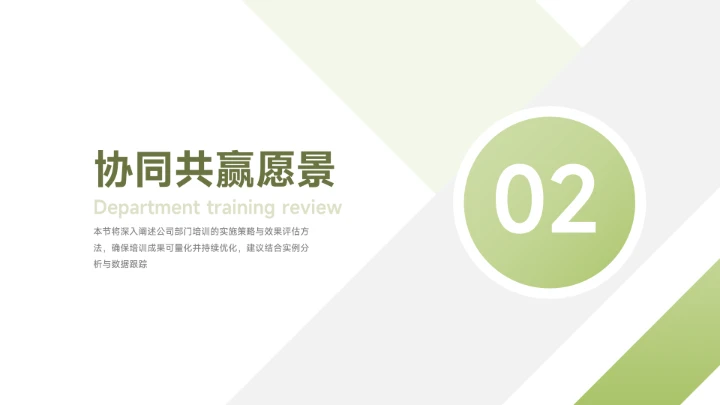 绿色创意企业内部培训PPT模板
