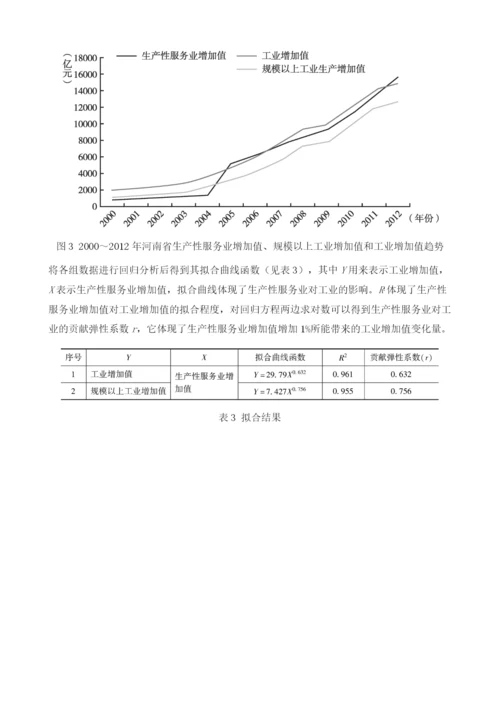 河南省以生产性服务业推进工业转型升级研究.docx