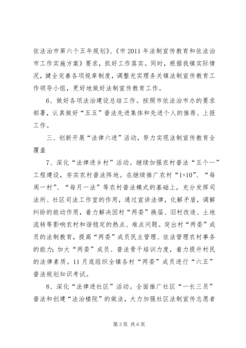 镇委普法治理指导方案.docx