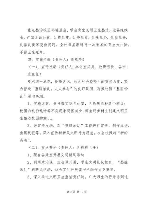 阴底中学“整脏治乱”整改方案.docx