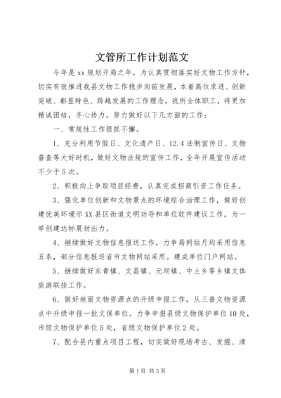 文管所工作计划范文.docx