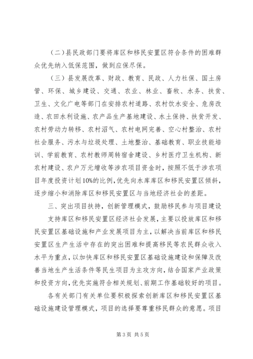 库区经济规划实施意见.docx