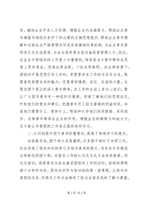 基层团支部书记培训心得 (2).docx