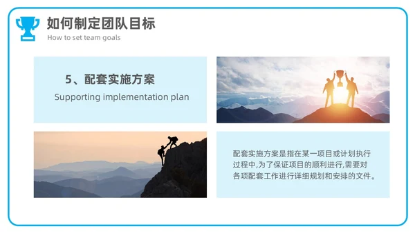 商务风简约团队目标团队管理企业培训通用PPT模板