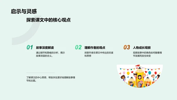 课文精析教学PPT模板