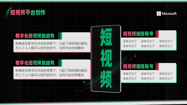 新媒体运营部业务汇报通用PPT模板