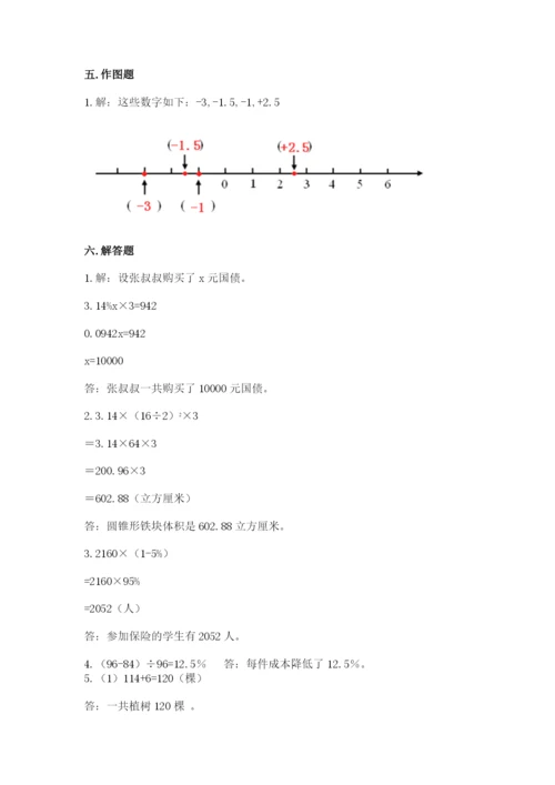 北京版六年级下册数学期末测试卷【考点提分】.docx