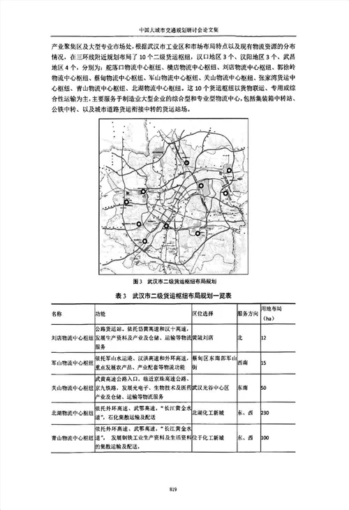 城市货运交通枢纽布局规划研究